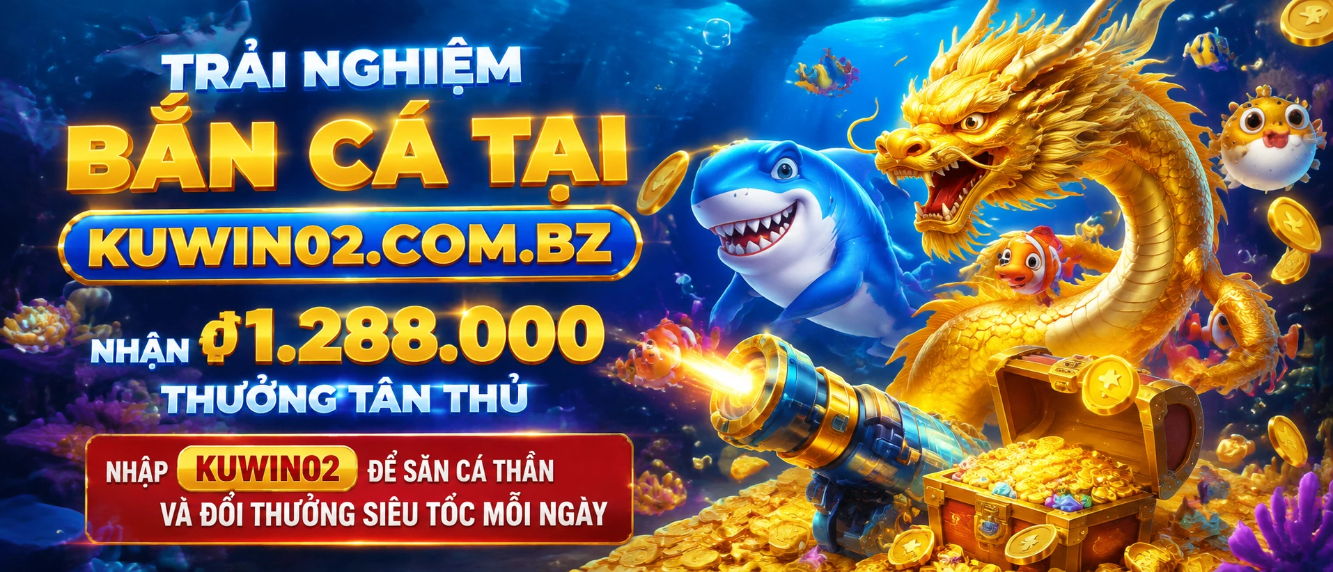 Bắn Cá Jackpot với giao diện biển đêm