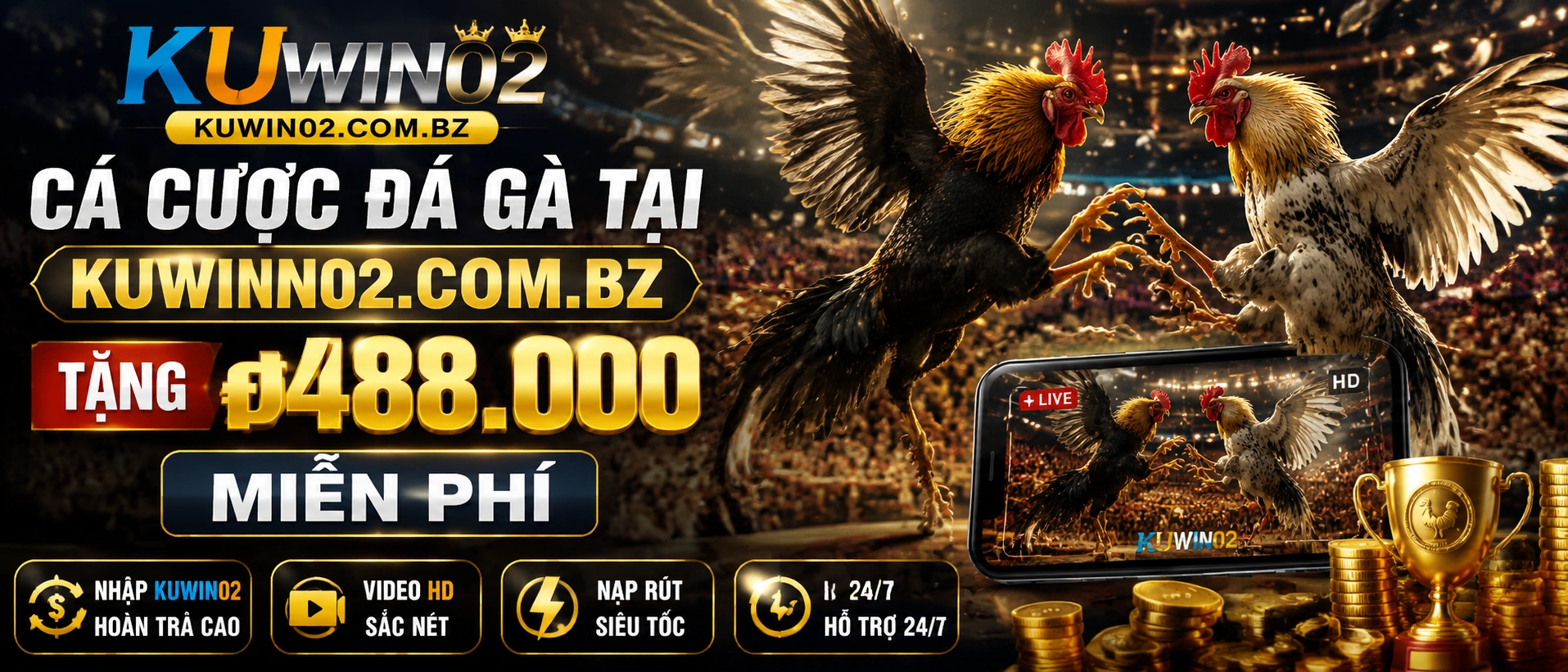 Đá Gà Trực Tiếp Kuwin02